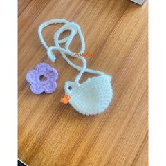 Túi tỏi động vật gà vịt đáng yêu Handmade cho bé - Phụ kiện dễ thương từ len cotton cho trẻ 0-2 tuổi
