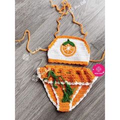 Bikini Dạng Áo Yếm Đi Biển Cho Bé - Đồ Bơi Cute Siêu Xinh Từ Len Milk Cotton, Chất Liệu Mềm Mại, Nhiều Kích Cỡ Tùy Chọn