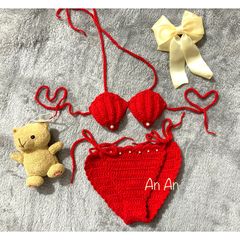 Bikini Handmade Cho Bé An Toàn, Chất Liệu Nhẹ, Không Gây Kích Ứng Da - Đồ Bơi Thủ Công 100% Cho Mùa Hè Vui Vẻ