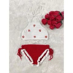 Bikini Handmade Cotton Len Móc Size Lẻ - Đồ Bơi Thanh Lý Giá 60k, Thời Trang Mùa Hè Tươi Mát