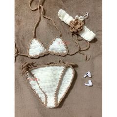 Bikini Handmade Cotton Len Móc Size Lẻ - Đồ Bơi Thanh Lý Giá 60k, Thời Trang Mùa Hè Tươi Mát