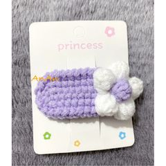 Kẹp Tóc Len Handmade Hình Bông Hoa Nhiều Màu - Phụ Kiện Thời Trang Độc Đáo Cho Bạn Gái