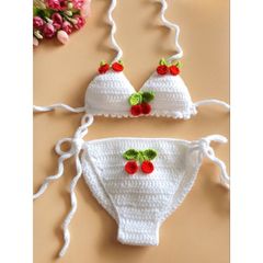 Bikini Handmade Đi Biển Cho Bé Mẫu Con Vật - Thời Trang Sáng Tạo Từ Len Cotton Cho Bé Yêu