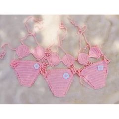 Bikini Handmade Đi Biển Cho Bé Mẫu Con Vật - Thời Trang Sáng Tạo Từ Len Cotton Cho Bé Yêu