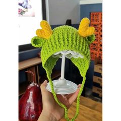 Mũ Len Tuần Lộc Cho Bé - Mũ Len Handmade An Toàn Cho Trẻ, Thích Hợp Cho Trẻ 0-2 Tuổi, Thiết Kế Dễ Thương