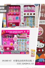 Hello Kitty DN1000-KT Máy Bán Nước Tự Động  Giao mẫu ngẫu nhiên Có Hiệu Ứng Đèn & Âm Thanh Cho Trẻ Trên 3 Tuổi Chơi Nhập Vai