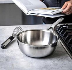 Chảo Bếp Từ KitchenAid Thép Không Gỉ 24cm - An Toàn, Bền Bỉ, Nấu Nhanh, Dễ Vệ Sinh, Chất Lượng Cao