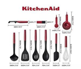Bộ dụng cụ nhà bếp KitchenAid 20 món - Dụng cụ nấu ăn tiện ích và bền bỉ cho mọi gia đình