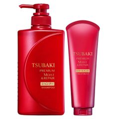Dầu Gội Tsubaki Premium 490ml + Kem Dưỡng Tóc 200ml - Giải Pháp Chăm Sóc Tóc Khỏe Mạnh, Mềm Mại, Bóng Đẹp