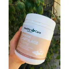 Viên uống hỗ trợ xương khớp Healthy Care Shark Cartilage 750mg - Hỗ trợ vận động khớp, giảm đau, 200 viên Úc