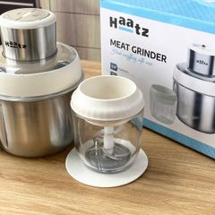 Máy Xay Thịt Đa Năng Haatz HMG168 - Cối Inox 2.5L & Cối Thủy Tinh 0.6L Kèm Bộ Đánh Ruốc - Thiết Kế Thông Minh, An Toàn