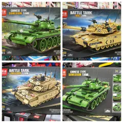 MINGDI Đồ chơi lắp ráp mô hình xe tăng Battle Tank gồm 3 phân loại K2083 K2084 K2085 dành cho trẻ em từ 6 tuổi phát triển kỹ năng lắp ráp và sáng tạo