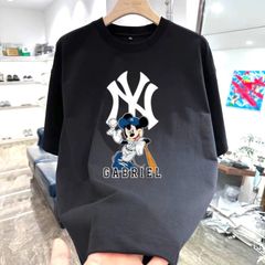 Áo Thun Unisex MIB Kiểu MLB NY - Thiết Kế Streetwear Cao Cấp, Chất Liệu Cotton Mềm Mịn, Phong Cách Hiện Đại Dành Cho Nam Nữ