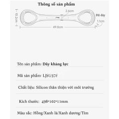 Dây Kháng Lực Lining Silicon Mềm Không Mùi - Thiết Kế Chống Trơn Trượt, Thân Thiện Với Da, Dễ Vệ Sinh Cho Tập Gym & Du Lịch