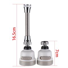 Đầu Vòi Nước Xoay 360 Độ - Dây Inox 2 Chế Độ Tiết Kiệm Nước, Thiết Bị Bếp Đa Năng Tiện Lợi, Lắp Đặt Dễ Dàng