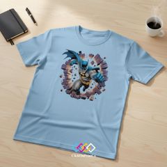 Áo Phông Batman Siêu Anh Hùng Nam Nữ - Phong Cách Streetwear Oversize Cotton Thoải Mái, In Hình Nghệ Thuật Kỹ Thuật Số từ DC Comics