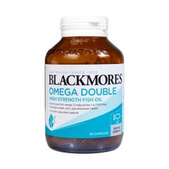 Viên uống Blackmores Omega Double High Strength Fish Oil 90 viên - Hỗ trợ tim mạch, mắt và da với omega 3 tự nhiên cao cấp