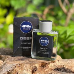 NIVEA Men DEEP Dưỡng Da Sau Cạo Râu 100ml - Lotion Phục Hồi & Kháng Khuẩn Với Hương Gỗ Nam Tính Tươi Mát