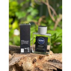 NIVEA Men DEEP Dưỡng Da Sau Cạo Râu 100ml - Lotion Phục Hồi & Kháng Khuẩn Với Hương Gỗ Nam Tính Tươi Mát