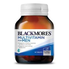 Vitamin Tổng Hợp Cho Nam - Blackmores Multivitamins 50 Viên Hỗ Trợ Năng Lượng, Miễn Dịch và Tinh Trùng Khỏe Mạnh