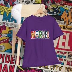 Áo Thun Unisex Marvel & DC - Thiết Kế Siêu Anh Hùng Cotton Thoáng Mát, Phong Cách Streetwear Cho Fan Truyện Tranh