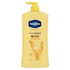Sữa Dưỡng Thể Vaseline Intensive Deep Restore 750ml - Dưỡng Ẩm Sâu, Làm Sáng Da, Bảo Vệ Da Khỏi Ô Nhiễm