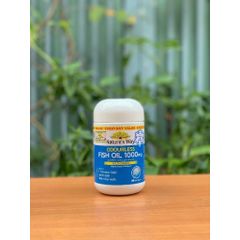 Dầu Cá Thiên Nhiên Không Mùi Nature's Way 1000mg - Hỗ Trợ Tim Mạch, Mắt và Não (Hộp 80 Viên)