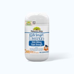 Viên Nhai Nature's Way Kids Smart Bursts DHA 300mg Hỗ Trợ Phát Triển Não Bộ và Tăng Cường Trí Nhớ Cho Trẻ (50 Viên)