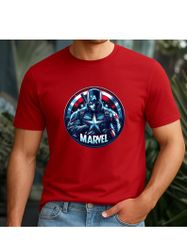 Áo Thun Unisex Siêu Anh Hùng Marvel & DC – Graphic Tee In Hình Avengers, Justice League, Cotton Thoáng Mát, Quà Tặng Fan Comic
