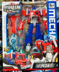 Warrior MECHA 047 Bộ lắp ghép robot siêu nhân biến hình xe ô tô tải đồ chơi lắp ráp dành cho trẻ em từ 6 tuổi