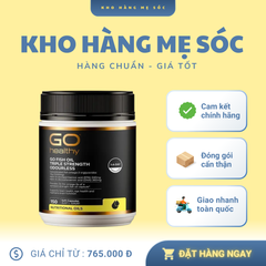 Viên Uống Dầu Cá Go Healthy Triple Strength Odourless 150 Viên Omega-3 Hỗ Trợ Tim Mạch Và Thị Lực - Sức Khỏe Từ New Zealand