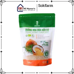 Đường hoa dừa hữu cơ Sokfarm 300g - Organic Coconut Flower Sugar.