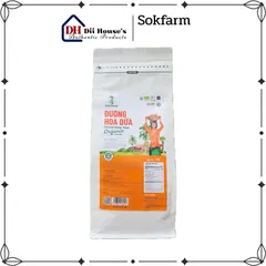 Đường hoa dừa hữu cơ Sokfarm 1kg - Đường ngọt tự nhiên, hấp thu chậm, bổ dưỡng, thay thế đường mía, sức khỏe gia đình.