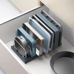 Khay để vung nồi Joseph Joseph 851689 - Giải pháp tổ chức bếp gọn gàng, khay nướng đa năng, chất liệu cao cấp, thiết kế thông minh