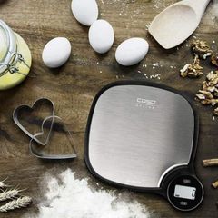 Cân Thực Phẩm Caso Kitchen EcoMaster - Cân Tiểu Ly Không Pin, Màn Hình LCD, Đến 5kg, Thân Thiện Môi Trường