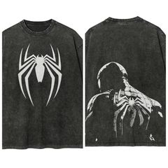 Áo Thun Nam Nữ Marvel Spider-Man Cổ Điển Phong Cách Thể Thao Vintage Thoáng Mát - Áo Thun Oversize Streetwear Độc Đáo