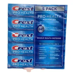 Sét 5 Kem đánh răng Crest pro- health advanced mới 167g x5 327085