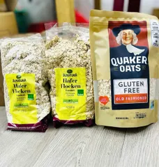 Yến Mạch Ông Già Quaker Oats 454g - Ngũ Cốc Dinh Dưỡng Giàu Chất Xơ, Lợi Ích Tim Mạch, Bữa Sáng Năng Lượng Cao