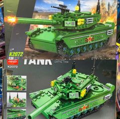 MINGDI K2072 Capital Tank Type 005 - Bộ lắp ráp mô hình xe tăng gồm 338 mảnh ghép cho trẻ em từ 6 tuổi phát triển kỹ năng quan sát và tư duy logic
