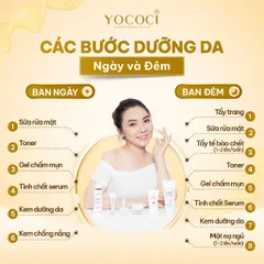 Bộ Dưỡng Da Cao Cấp Ban Ngày Yococi - 6 Sản Phẩm Chăm Sóc Toàn Diện, Dưỡng Ẩm, Bảo Vệ Da Khỏi Tia UV, Phù Hợp Mọi Loại Da