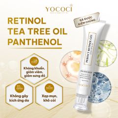 Gel Chấm Mụn YOCOCI Retinol Cao Cấp 15g – Giảm Mụn, Mờ Thâm, Ngừa Sẹo, Dưỡng Da Mịn Màng, Hỗ Trợ Làm Lành Vết Thương