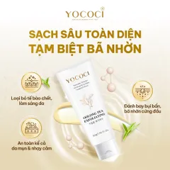 [YOCOCI chính hãng]Tẩy Tế Bào Chết Da Mặt Cao Cấp Yococi Oolong Tea Exfoliating 50g – Sáng Da, Mịn Màng, Ngừa Xỉn Màu