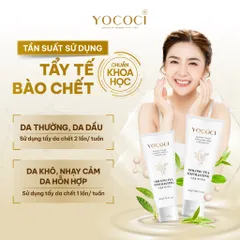 [YOCOCI chính hãng]Tẩy Tế Bào Chết Da Mặt Cao Cấp Yococi Oolong Tea Exfoliating 50g – Sáng Da, Mịn Màng, Ngừa Xỉn Màu