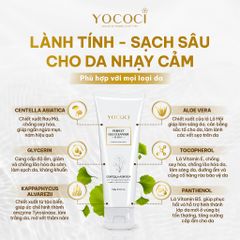 Sữa Rửa Mặt Gel Yococi Perfect 100g - Làm Sạch Dịu Nhẹ, Ngừa Mụn Cho Da Dầu, Nhạy Cảm, Giữ Ẩm Tự Nhiên, Hỗ Trợ Làm Dịu Da