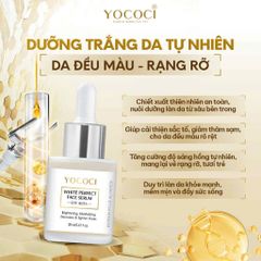 Serum Dưỡng Trắng Da Yococi White Perfect 20ml - Mờ Thâm, Căng Bóng, Ngừa Lão Hóa - Dưỡng Da Mặt Cao Cấp Từ Thiên Nhiên