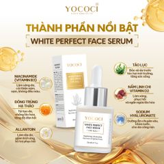 Serum Dưỡng Trắng Da Yococi White Perfect 20ml - Mờ Thâm, Căng Bóng, Ngừa Lão Hóa - Dưỡng Da Mặt Cao Cấp Từ Thiên Nhiên