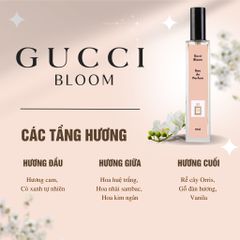 Nước Hoa Nữ Gucci Bloom EDP 10ml - Hương Thơm Sang Trọng, Quyến Rũ Từ Hoa Hồng và Hoa Huệ Trắng, Quà Tặng Lý Tưởng Cho Phái Đẹp