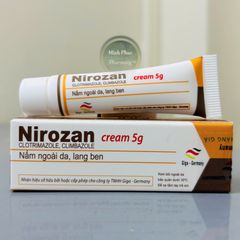Kem Bôi Nấm Ngứa Nirozan Cream 5gr - Hỗ Trợ Điều Triị Viêm Da, Giảm Ngứa Từ Thương Hiệu Giga Đức