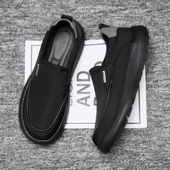 Giày Sneaker Nam Lười Slip-on Đế Bằng Vải Lưới Thoáng Khí Thời Trang, Thiết Kế Độc Đáo, Tiện Lợi, Dễ Phối Đồ 336942