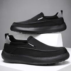 Giày Sneaker Nam Lười Slip-on Đế Bằng Vải Lưới Thoáng Khí Thời Trang, Thiết Kế Độc Đáo, Tiện Lợi, Dễ Phối Đồ 336942